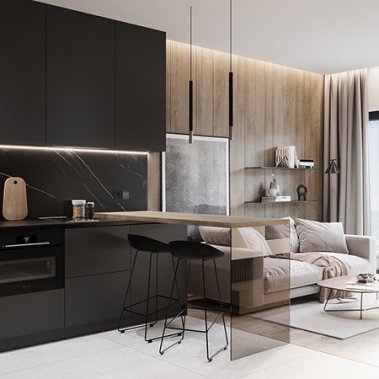 NỘI THẤT CĂN HỘ 30m² PHONG CÁCH HIỆN ĐẠI