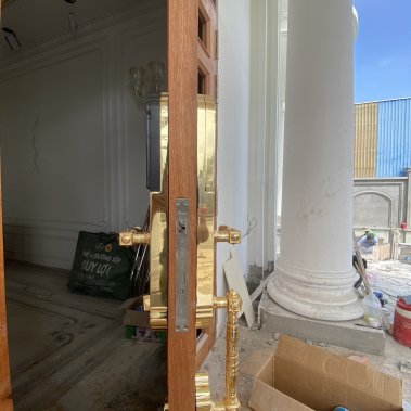 Khóa thông minh đại sảnh - tân cổ điển nhận diện khuôn mặt Face ID Demax SL986 Gold