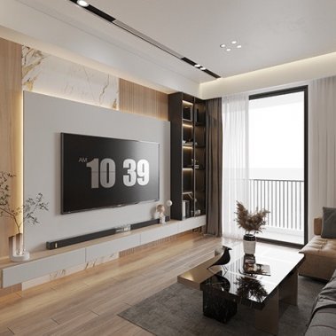 NỘI THẤT PHÒNG KHÁCH 29 - GỖ MDF PHONG CÁCH HIỆN ĐẠI