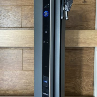 Khóa thông minh tự động cho cửa nhôm xingfa Kaimi CN112 màu bạc