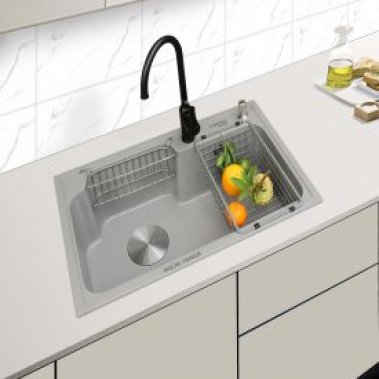 CHẬU RỬA CHÉN I-ROYAL 1 HỘC ĐÁ NHÂN TẠO IRDCRE-7848GR