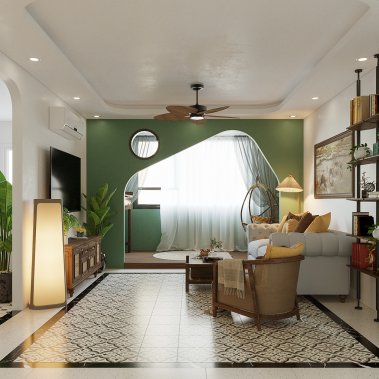 NỘI THẤT CĂN HỘ 160m² - PHONG CÁCH INDOCHINE