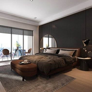 NỘI THẤT PHÒNG NGỦ 42 - PHONG CÁCH HIỆN ĐẠI, TONE MÀU XÁM