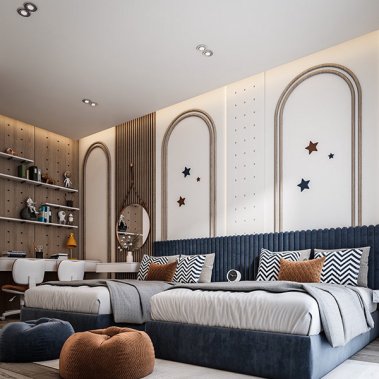 NỘI THẤT PHÒNG NGỦ 60 - PHÒNG NGỦ CHO BÉ TRAI