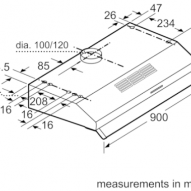 MÁY HÚT MÙI CỔ ĐIỂN BOSCH HMH.DHU935HB 60CM