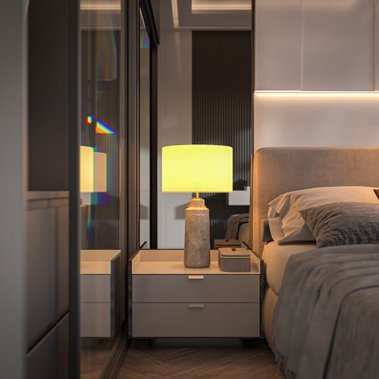 NỘI THẤT CĂN HỘ 19 - NỘI THẤT CĂN HỘ HIỆN ĐẠI MÀU TRẮNG PHỐI XÁM