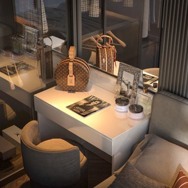 NỘI THẤT CĂN HỘ 19 - NỘI THẤT CĂN HỘ HIỆN ĐẠI MÀU TRẮNG PHỐI XÁM