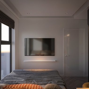 NỘI THẤT CĂN HỘ 19 - NỘI THẤT CĂN HỘ HIỆN ĐẠI MÀU TRẮNG PHỐI XÁM