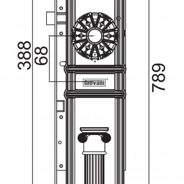 Khóa thông minh đại sảnh - biệt thự Giovani - GSL - 91A137