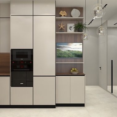 TỦ BẾP 132 KỊCH TRẦN NHỎ GỌN