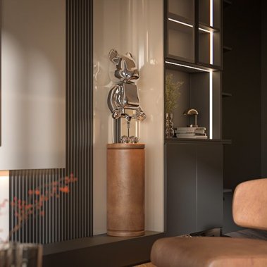 NỘI THẤT CĂN HỘ 19 - NỘI THẤT CĂN HỘ HIỆN ĐẠI MÀU TRẮNG PHỐI XÁM