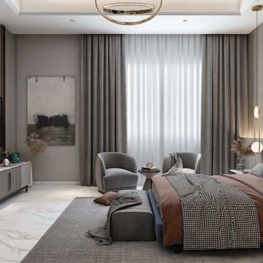 NỘI THẤT PHÒNG NGỦ 69 - GỖ MDF CHỐNG ẨM PHỦ MELAMINE VÂN GỖ