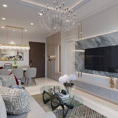 NỘI THẤT PHÒNG KHÁCH 28 - PHONG CÁCH TÂN CỔ ĐIỂN