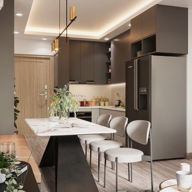  NỘI THẤT CĂN HỘ 74m²  - PHONG CÁCH HIỆN ĐẠI