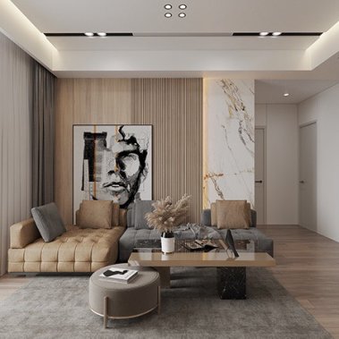 NỘI THẤT PHÒNG KHÁCH 29 - GỖ MDF PHONG CÁCH HIỆN ĐẠI