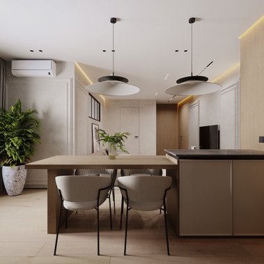 NỘI THẤT CĂN HỘ 77m² PHONG CÁCH HIỆN ĐẠI