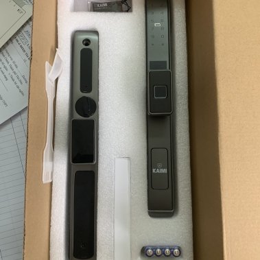 Khóa thông minh cửa nhôm chống nước Kaimi CN108 màu xám (Cửa Lùa)