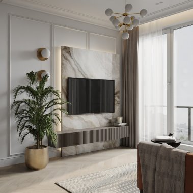 NỘI THẤT CĂN HỘ 50m² - PHONG CÁCH NEO CLASSIC (TÂN CỔ ĐIỂN)