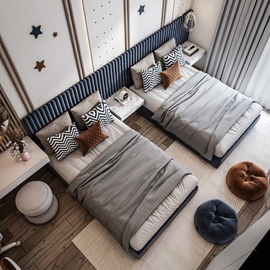 NỘI THẤT PHÒNG NGỦ 60 - PHÒNG NGỦ CHO BÉ TRAI