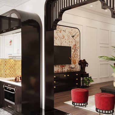 NỘI THẤT CĂN HỘ 22 - PHONG CÁCH INDOCHINE