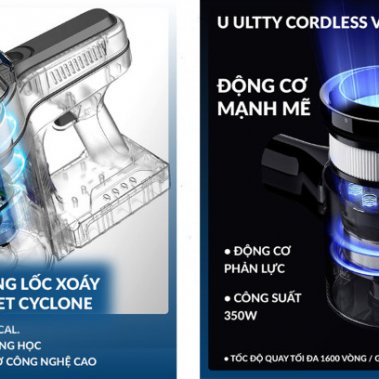 Máy Hút Bụi Và Lau Nhà U-Ultty V08 6in1