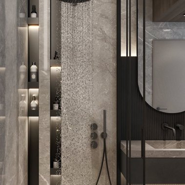 NỘI THẤT PHÒNG TẮM 09 - TONE MÀU VÂN GỖ