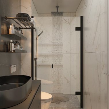 NỘI THẤT CĂN HỘ 19 - NỘI THẤT CĂN HỘ HIỆN ĐẠI MÀU TRẮNG PHỐI XÁM