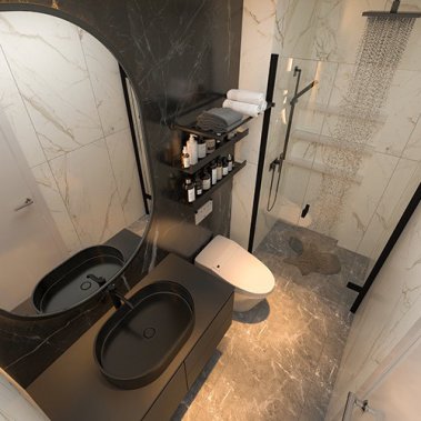 NỘI THẤT CĂN HỘ 19 - NỘI THẤT CĂN HỘ HIỆN ĐẠI MÀU TRẮNG PHỐI XÁM