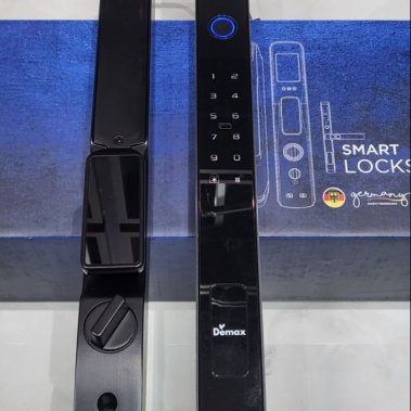 Khóa thông minh nhận diện khuôn mặt Face ID cửa nhôm sắt DEMAX EL908 AG CNC APP WIFI - chống nước