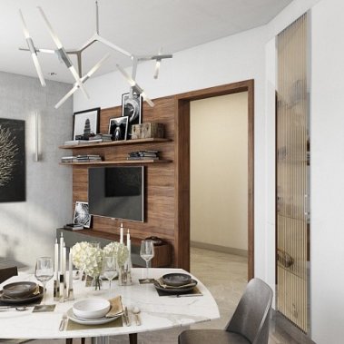 NỘI THẤT CĂN HỘ 121m²  PHONG CÁCH HIỆN ĐẠI