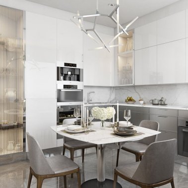 NỘI THẤT CĂN HỘ 121m²  PHONG CÁCH HIỆN ĐẠI