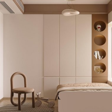 NỘI THẤT PHÒNG NGỦ 62 - GỖ MDF CHỐNG ẨM SƠN MÀU