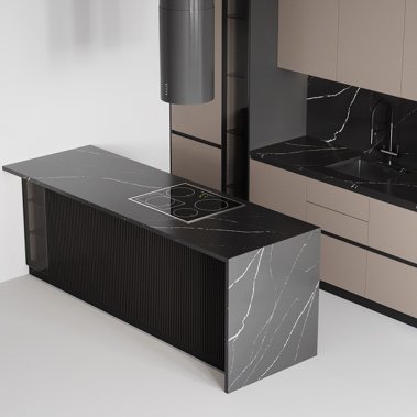 TỦ BẾP 118 CHỮ I BÀN ĐẢO