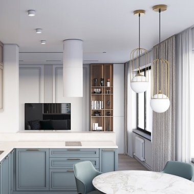 NỘI THẤT CĂN HỘ 16 - PHONG CÁCH HIỆN ĐẠI KẾT HỢP BÁN CỔ ĐIỂN