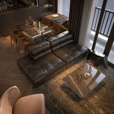 NỘI THẤT CĂN HỘ 19 - NỘI THẤT CĂN HỘ HIỆN ĐẠI MÀU TRẮNG PHỐI XÁM