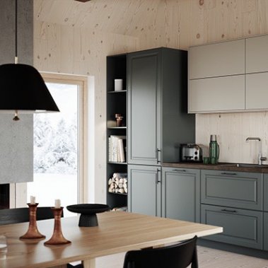 TỦ BẾP 126 GỖ MDF CÁNH PANEL