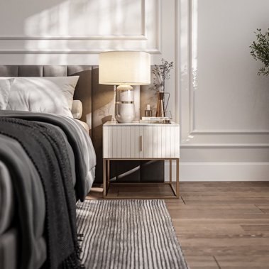 NỘI THẤT PHÒNG NGỦ 58 - PHÒNG NGỦ TONE MÀU TRẮNG XÁM