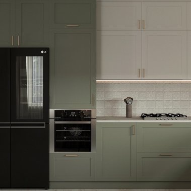 TỦ BẾP 138 MDF CÁNH PANEL XÁM TRẮNG