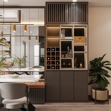  NỘI THẤT CĂN HỘ 74m²  - PHONG CÁCH HIỆN ĐẠI