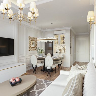 NỘI THẤT CĂN HỘ 36 - PHONG CÁCH TÂN CỔ ĐIỂN (NEO CLASSIC)