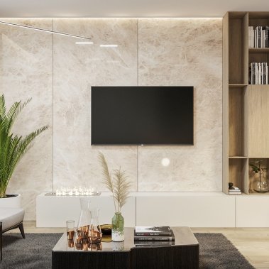 NỘI THẤT CĂN HỘ 61m² PHONG CÁCH HIỆN ĐẠI