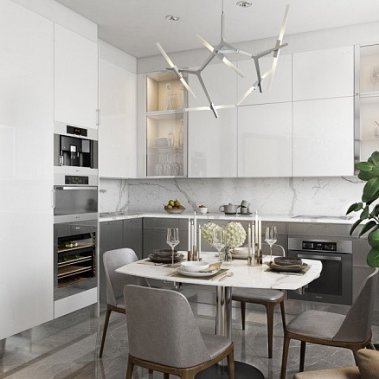 NỘI THẤT CĂN HỘ 121m²  PHONG CÁCH HIỆN ĐẠI