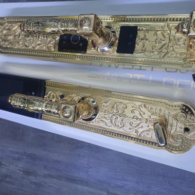 Khóa thông minh đại sảnh - tân cổ điển nhận diện khuôn mặt Face ID Demax SL986 Gold