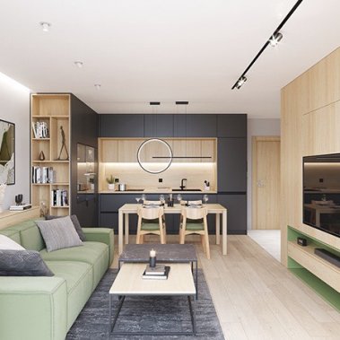 NỘI THẤT CĂN HỘ 43m² PHONG CÁCH HIỆN ĐẠI