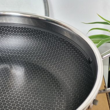 Chảo 2 Quai Sâu Lòng Blackcube Fivestar Inox Đáy 3 Lớp 26cm