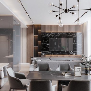 NỘI THẤT CĂN HỘ 72m²  PHONG CÁCH HIỆN ĐẠI