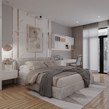 NỘI THẤT PHÒNG NGỦ 63 - PHONG CÁCH HIỆN ĐẠI TONE MÀU TRẮNG