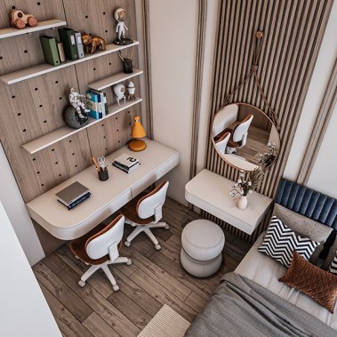 NỘI THẤT PHÒNG NGỦ 60 - PHÒNG NGỦ CHO BÉ TRAI