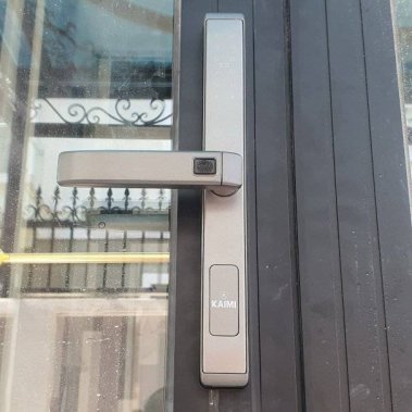 Khóa thông minh cửa nhôm chống nước Kaimi CN108 màu xám
