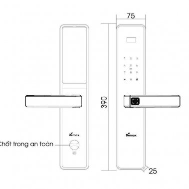 Khóa thông minh Demax EL-C622 AC APP